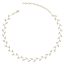 PARURE COLLIER ET BOUCLES D’OREILLES EN OR JAUNE 18K ET PERLES D’EAU DOUCE