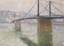 Gustave LOISEAU (1865-1935)
Le Pont suspendu de Triel sur Seine