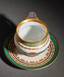 A cup and saucer from the ceremonial service of the imperial yacht «Derzhava».