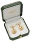 VINTAGE GOLD CUFFLINKS WITH THE BOWL OF HYGIEIA, SYMBOL OF PHARMACOLOGY