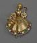 GOLD, DIAMOND, RUBY, SAPPHIRE, EMERALD, AND CITRINE BROOCH