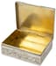 SILVER AND SILVER GILT BOX WITH ENGRAVED FLOWER DECORATION AND MEDALLION IN MICRO-MOSAIC REPRESENTING ST. PETER'S BASILICA OF THE VATICAN CITY