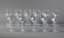 SET OF DESIGNER WINE AND LIQUEUR GLASSES, 17 PIECES