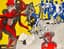 HENRI CUECO (1929-2017)
Les Hommes Rouges. Suite of 10 color lithographs, signed, 1968-1970