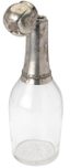 GROUP OF THREE EUROPEAN CRYSTAL DECANTERS AND BOTTLES WITH SILVER MOUNTS