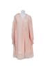 CHANEL BY KARL LAGERFELDPARIS FASHION WEEK SPRING 2017 
Pink lace and silk cape