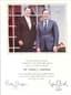 RONALD REAGAN, GEORGE W. BUSH, AUTOGRAPHS
CERTIFICATE OF APPRECIATION FEATURING PHOTOGRAPH OF REAGAN AND BUSH. SIGNED (‘RONALD REAGAN’ AND ‘GEORGE BUSH’), C. 1981-1989