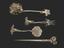 PRINCE BOJIDAR KARAGEORGEVITCH (1862-1908)
Art Nouveau set of four silver-gilt objects (spoon, knife, fork, paper knife)