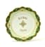 LARGE PORCELAIN DISH «BREAD AND SALT» WITH A FIGURED EDGE DECORATED WITH GILDED WREATHS AND CARTOUCHES WITH FLORAL DECOR
Russia, Moscow, Factory of M. S. Kuznetsov, early 20th century
