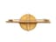 18K GOLD BROOCH WITH NETHERLANDS 10 GULDEN, KONINGIN WILHELMINA