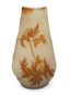 GALLÉ CAMEO GLASS VASE WITH FLOWER DECORATION