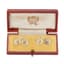 CARTIER 18K GOLD CUFFLINKS WITH CRYSTAL AND DIAMOND