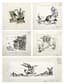 ILYA KABAKOV (1933 – 2023)
Set of nine original drawings: Illustrations for ‘L’ arbre merveilleux et autres contes de fées', 1980
