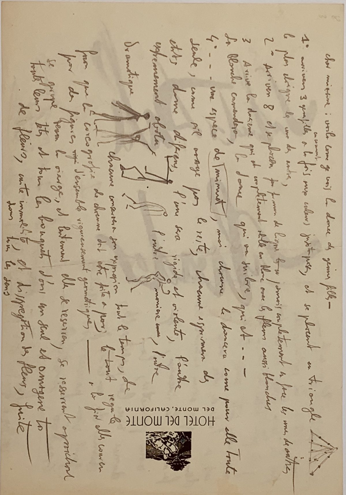 Salvador Dalí — Drawings and letters to Léonide Massine, c. 1941–42