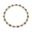 18K YELLOW GOLD, DIAMOND, RUBY AND SAPPHIRE NECKLACE