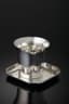CARTIER SILVER CUP AND SAUCER, CIRCA 1960S