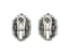 ‘TUTTI FRUTTI’ 18K WHITE GOLD, DIAMOND, RUBY, SAPPHIRE, EMERALD EARCLIPS
