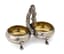 RUSSIAN DOUBLE SILVER-GILT SALT CELLAR
Mark of WERNER’Sa, Minsk, 1885