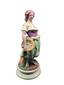 Biscuit porcelain Figurine of a Woman with Fish