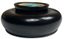 GOUDJI (ÉLGUJA AMASHUKELI) (B. 1941)
CIRCULAR LIDDED BOX IN BLACK WOOD AND CABOCHON TURQUOISE
