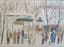 PIERRE DUPUY (B. 1936)
La place des Abbesses à Paris