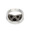 14K WHITE GOLD DIAMOND AND BLACK ONYX RING