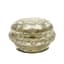 SILVER OVAL SUGAR BOWL WITH LID WITH ROCAILLE MOTIFS