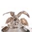 TETARD FRERES BEAD-EDGE SILVER CAVIAR SET ON STAND