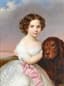 UNKNOWN ARTIST, 19TH CENTURY
Little girl with a dog
