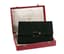 CARTIER ART DECO GOLD, SILVER, LACQUER, RED STONE, AND SUEDE CLUTCH BAG, 1931