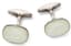 BELFIORE SILVER AND ENAMEL CUFFLINKS