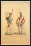 CARLE VERNET (1758-1836)
PHILIBERT-LOUIS DEBUCOURT (1755-1832)
Six aquatints: Allied armies in Paris. 1814-1818.