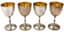 SET OF FOUR ENGLISH SILVER WINE GLASSES
Mark of Alexander Macrae, London, circa 1868