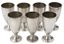 TIFFANY & CO. SET OF SEVEN VINTAGE STERLING SILVER GOBLETS