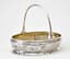 SILVER RUSK BASKET IN ART NOUVEAU STYLE WITH FLORAL DECORATION
Presumably master’s mark of Vasily Sergeevich Sikachev, Russia, Moscow, 1908-1917.