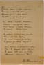 THORZHEVSKY IVAN (1878-1951), AUTOGRAPH
Manuscript of the poem ‘Byvayut mechty – yarchye strasti…’ [There are dreams brighter than passion...] [No place, no date].