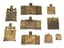 SET OF NINE MINIATURE COPPER-CAST ICONS, 18TH -19TH CENTURIES