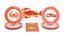 HANDPAINTED PORCELAIN PLATES DECORATED WITH LOBSTERS AND CRABS
ACCOMPANIED BY A LARGE GLASS LOBSTER DISH AND 2 SETS OF LOBSTER CLAWS AND STEEL PICKS, 9 pieces