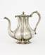 Silver-gilt lobed teapot and sugar bowl adorned with embossed floral decor
Assay master Mor Alexander Yakovlevich (1831-1854) (?), workshop "ST", Russia, Moscow, 1851
(during reign of Nicholas I)