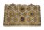 VAN CLEEF & ARPELS
SILK EVENING CLUTCH EMBROIDERED WITH GOLD THREADS AND SET WITH AMETHYST, JADEITE AND CHRYSOPRASE CABOCHONS, CIRCA 1950- 60S