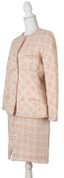 CHANEL BY KARL LAGERFELD READY TO WEAR SPRING 1995
Pink tweed and sequin skirt suit