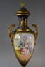 LARGE PORCELAIN SÈVRES STYLE VASE WITH GILT BRONZE MOUNTING, PARIS, CIRCA 1895