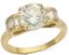 BAGUE EN OR JAUNE 18K ET DIAMANTS