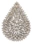 18K WHITE GOLD AND DIAMOND ‘TEARDROP’ PENDANT