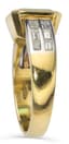 PAIRE DE BOUCLES D’OREILLES PENDANTES EN OR JAUNE ET GRIS, DIAMANTS ET EMERAUDES (WITH CERTIFICATE)