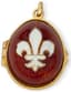 SET OF FOUR 'EASTER EGGS' SILVER-GILT ENAMEL AND GEMS PENDANTS