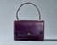 GUCCI VINTAGE VIOLET CROCODILE HANDBAG**