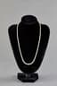 NATURAL WHITE PEARL, DIAMONDS, PLATINUM, AND GOLD NECKLACE