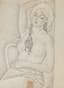 MARIE MAREVNA
[MARIA VOROBIEVA-STEBELSKAYA] (1892-1984)
Nude with long braid