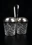 Double Jam / Condiment holder Signed Cartier 